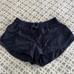 Navy Lululemon Hotty Hot Short